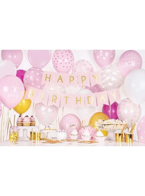 6 globos con nubes transparente (30 cm) - Partydeco | Funidelia