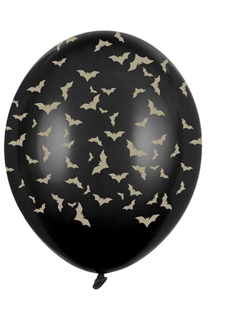 6 globos de murciélagos