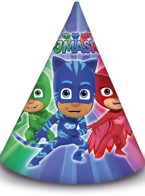 6 gorritos de cumpleaños de PJ Masks - Procos | Funidelia