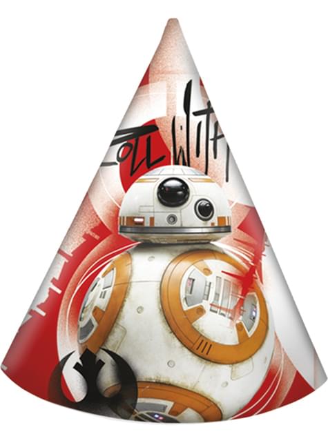 6 gorritos de cumpleaños Star Wars - The Last Jedi - Procos | Funidelia