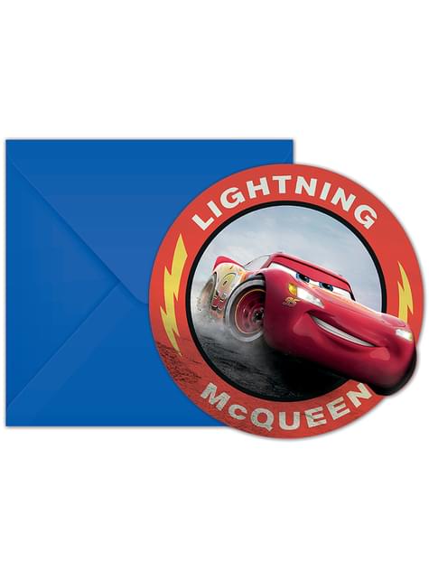 6 invitaciones de Cars 3 - Procos | Funidelia