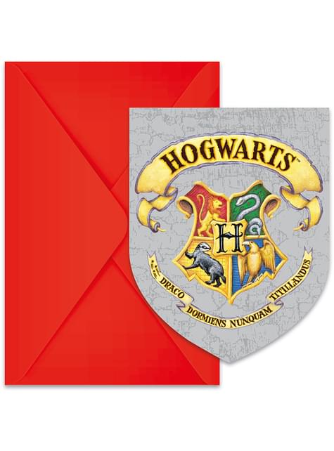 6 invitaciones de Hogwarts - Hogwarts Houses - Procos | Funidelia