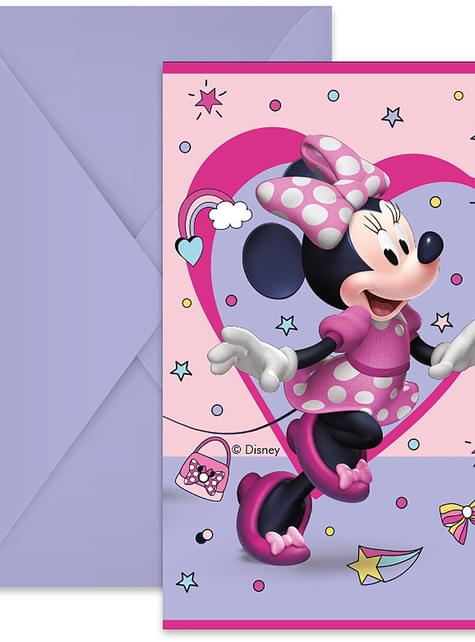 6 invitaciones de Minnie Mouse - Procos | Funidelia