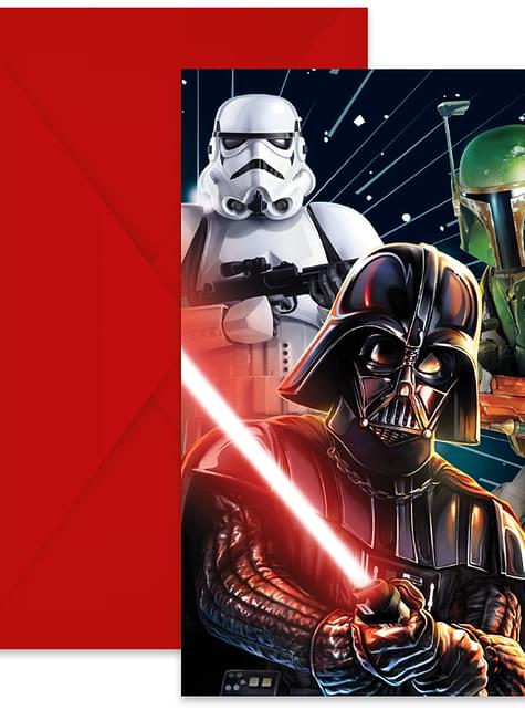 6 invitaciones de Star Wars - Procos | Funidelia