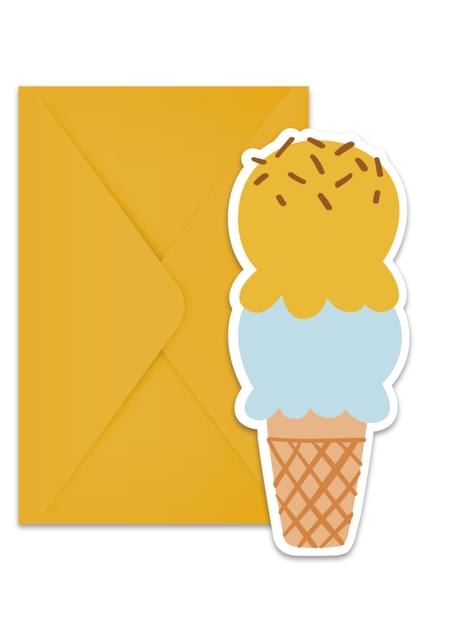 6 invitaciones Ince Cream Passion - Procos | Funidelia