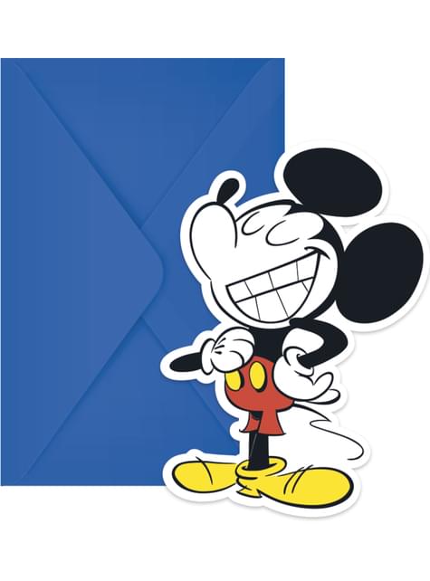 6 invitaciones Mickey Mouse - Mickey Comic - Procos | Funidelia