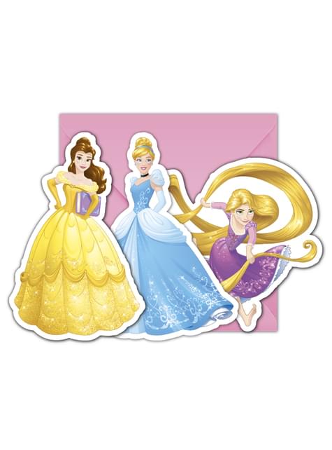 6 invitaciones Princesas Disney Heartstrong - Procos | Funidelia
