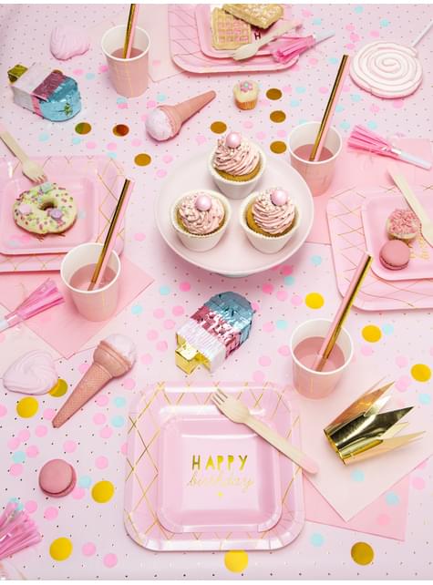6 matasuegras rosa - Unicorn - Partydeco | Funidelia