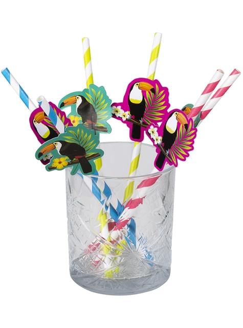 6 pajitas de tucanes - Toucan Party - Boland | Funidelia