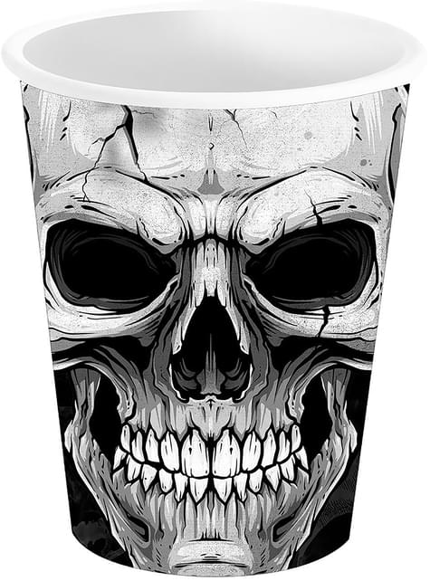 6 vasos de calaveras Halloween - Guirca | Funidelia