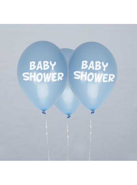 8 globos azules Baby Shower(30 cm) - Blue Star - Neviti | Funidelia