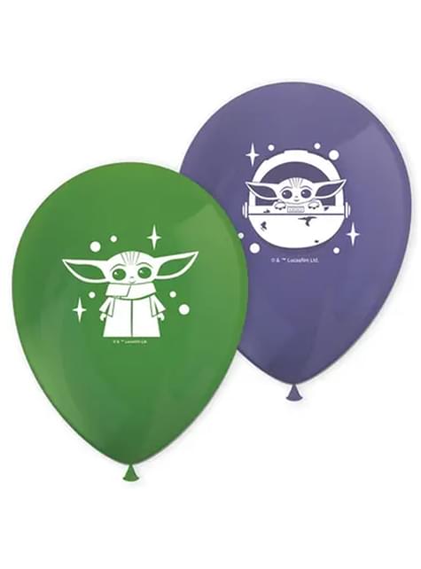8 globos de Baby Yoda The Mandalorian (28 cm) - Procos | Funidelia