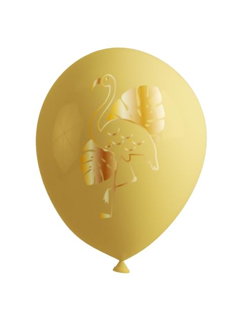 8 globos de flamencos - Tropical flamingos - Funiglobal | Funidelia