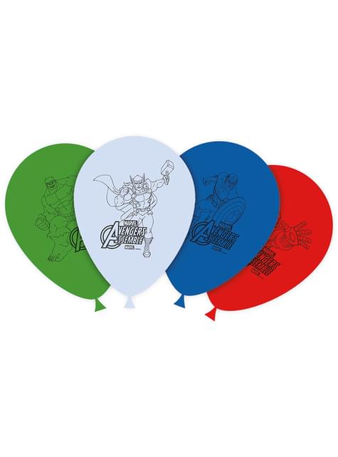 8 globos Los Vengadores (30cm) - Mighty Avengers - Procos | Funidelia