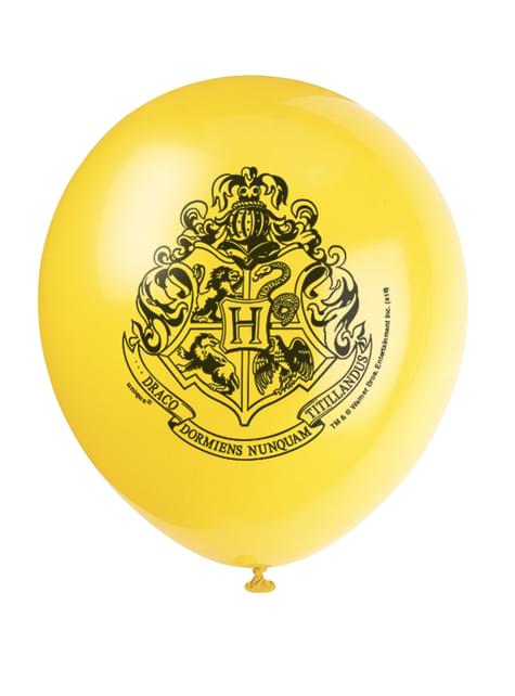 8 globos variados Harry Potter (30cm) - Hogwarts Houses - Unique | Funidelia