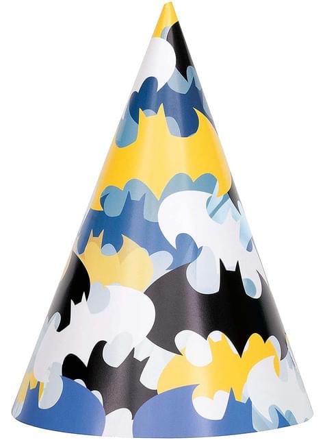 8 gorritos de cumpleaños Batman - Unique | Funidelia