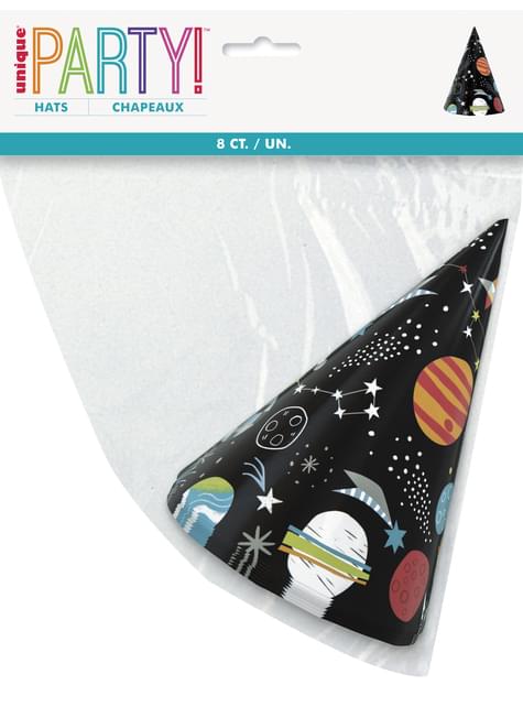 8 gorritos de fiesta del espacio - Outer Space - Unique | Funidelia