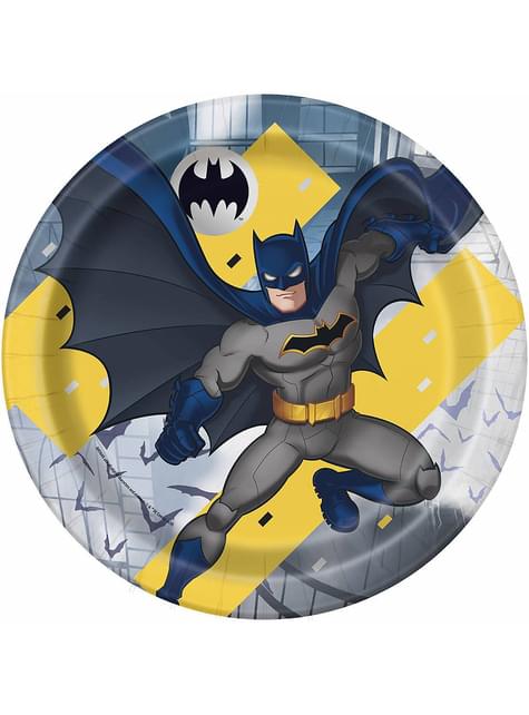 8 platos Batman (23 cm) - Unique | Funidelia