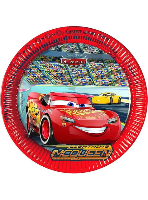 8 platos Cars 3 pequeños (20 cm) - Procos | Funidelia