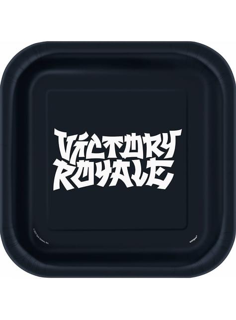 8 platos de Fortnite (23 cm) - Unique | Funidelia