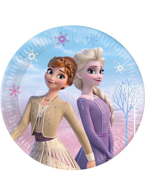 8 platos de Frozen (23cm) - Procos | Funidelia