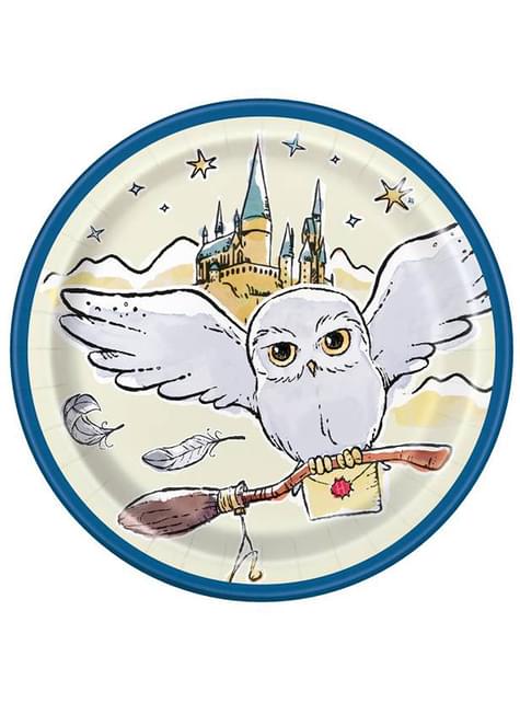 8 platos de Harry Potter (18 cm) - Harry Potter World - Unique | Funidelia