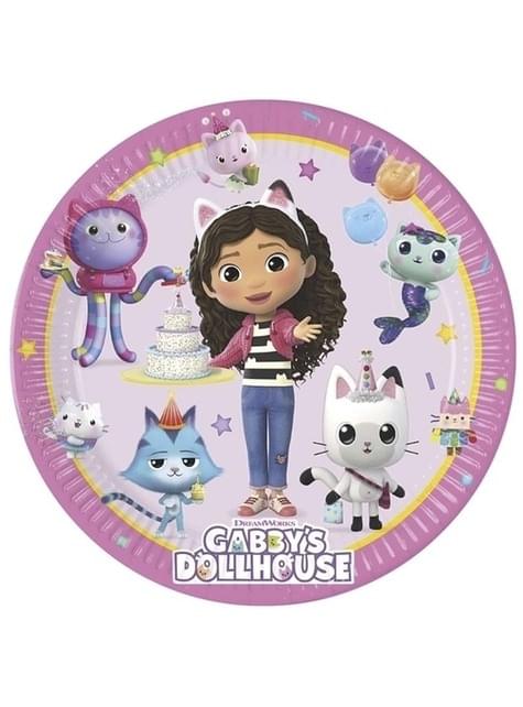 8 platos de La casa de muñecas de Gabby (23cm) - Procos | Funidelia