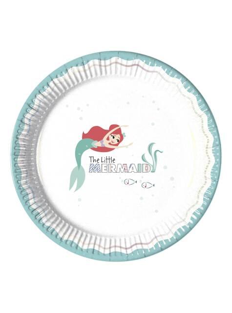 8 platos de La Sirenita (23 cm) - Ariel Under the Sea - Procos | Funidelia