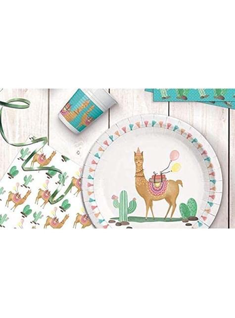 8 platos de llama pequeños (20 cm) - Llama - Procos | Funidelia