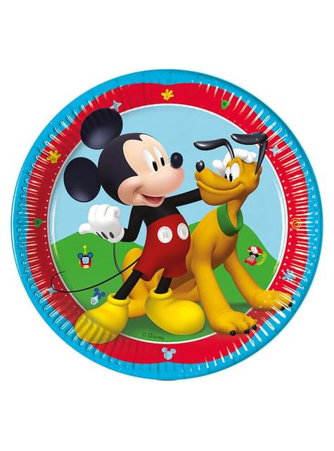 8 platos de Mickey Mouse (20cm) - Club House