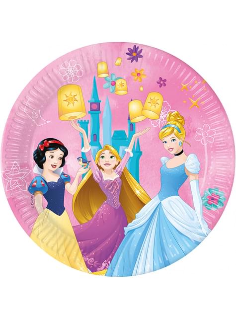 8 platos de Princesas Disney (23cm) - Procos | Funidelia