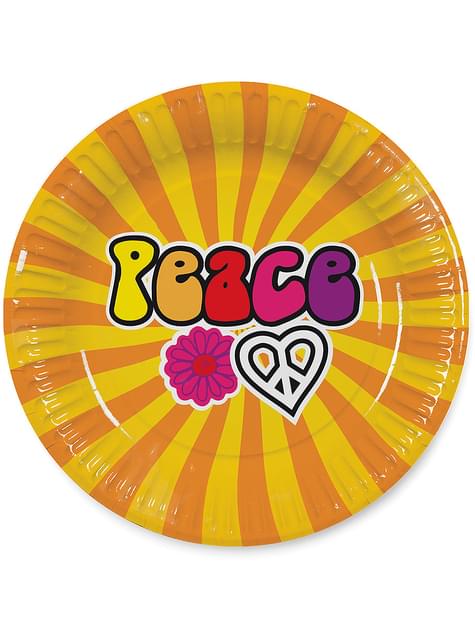 8 platos hippie (23cm)