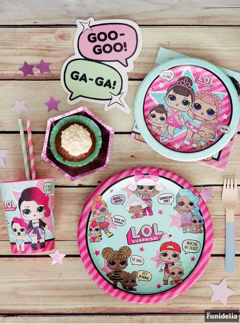 8 platos LOL Surprise (23cm) - LOL Friends - Unique | Funidelia