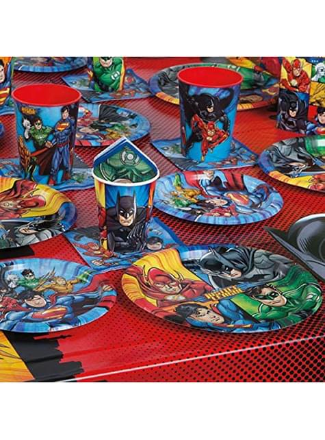 8 platos redondos de la Liga la Justicia de (23cm) - Unique | Funidelia