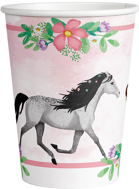 8 vasos de caballos - Beautiful Horses - AMSCAN | Funidelia