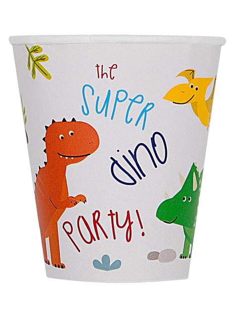 8 vasos de dinosaurios - Dinosaurs party - Funiglobal | Funidelia