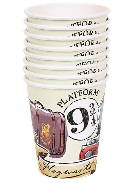 8 vasos de Harry Potter - Harry Potter World - Unique | Funidelia