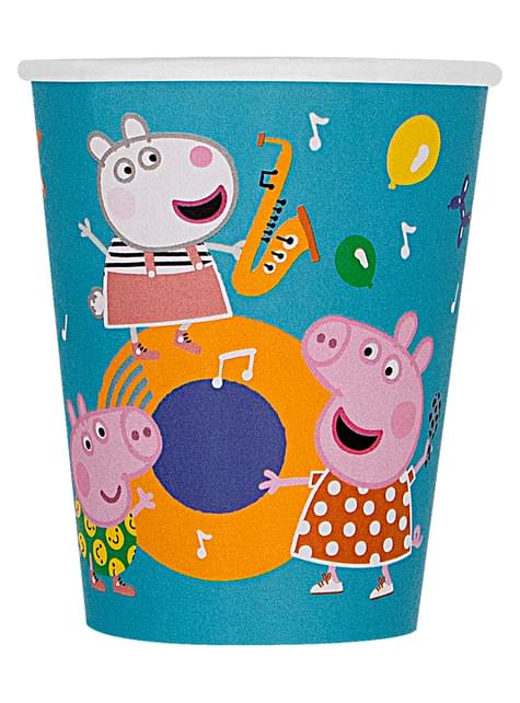 8 vasos de Peppa pig - Funiglobal | Funidelia