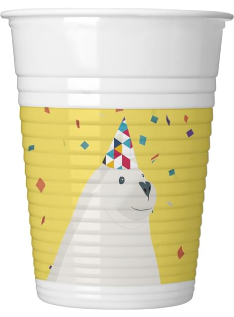 8 vasos de plástico Arctic - Procos | Funidelia