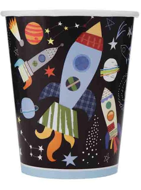 8 vasos del espacio - Outer Space - Unique | Funidelia