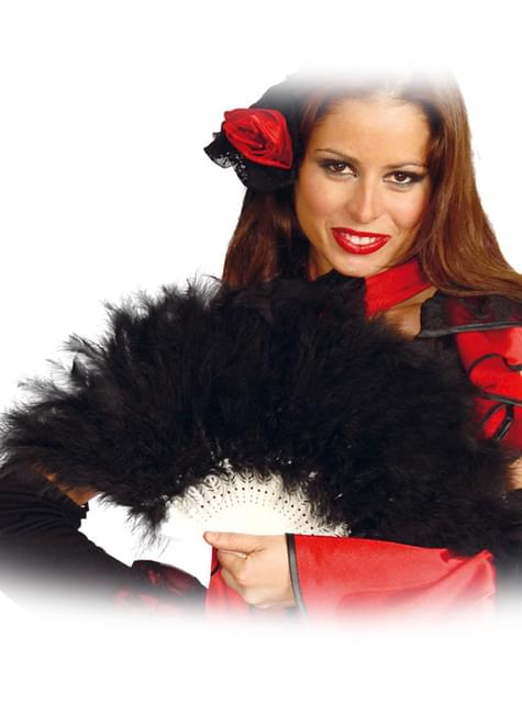 Abanico de plumas negras - Guirca | Funidelia