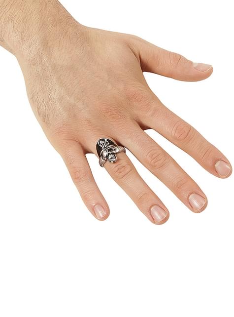 Anillo de calavera de capitán pirata para adulto - Widmann | Funidelia