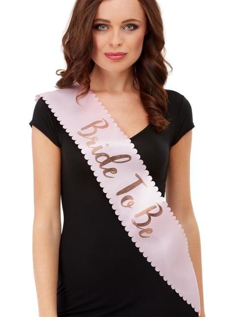 Banda “Bride to Be“ rosa para mujer - Smiffys | Funidelia
