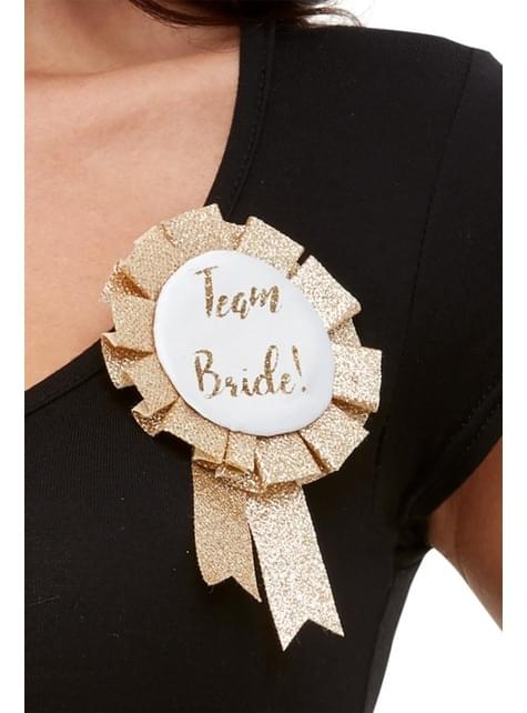 Banda “Team Bride“ oro rosa para mujer - Smiffys | Funidelia