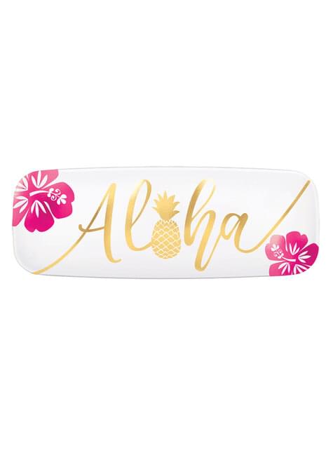 Bandeja alargada (44 cm) - Aloha - AMSCAN | Funidelia