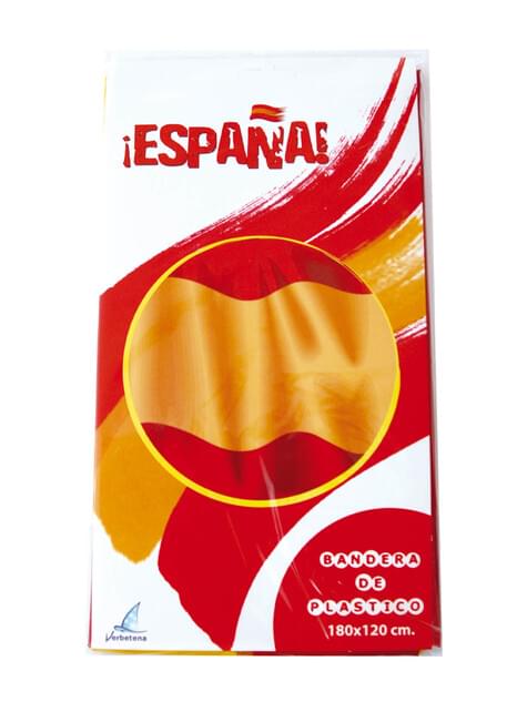 Bandera de España de plástico - Verbetena | Funidelia