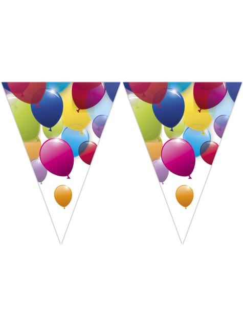Banderín de globos arcoíris - Procos | Funidelia