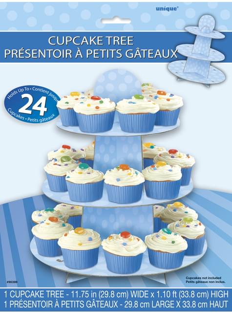 Base para cupcakes grande azul - Unique | Funidelia