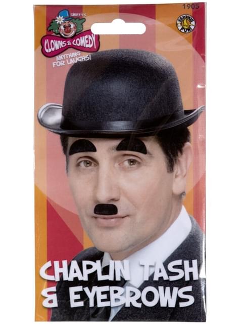 Bigote y cejas de Chaplin - Smiffys | Funidelia