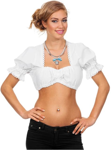 Blusa austriaca Oktoberfest para mujer - Wilbers | Funidelia